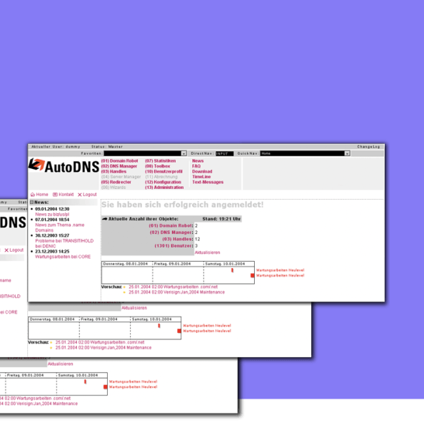 InterNetX About us – 2003 Launch von AutoDNS 2.0