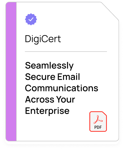 PDF Seamlessly Secure Email Communications Across Your Enterprise 
